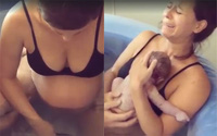 Clip bà mẹ bình tĩnh theo dõi quá trình sinh con của mình qua 1 tấm gương thu hút hơn 12 triệu lượt xem