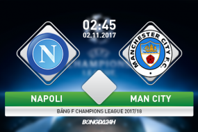 Napoli vs Man City (2h45 ngày 2/11): Lần đầu cho Pep?