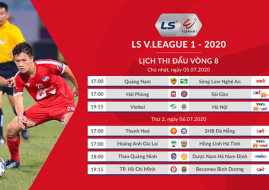 Cập nhật kết quả bóng đá và bảng xếp hạng V-League 2020 vòng 8